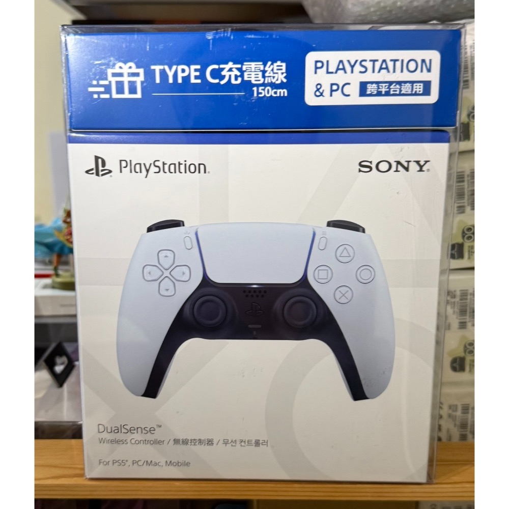 全新現貨 PS5 手把 白色 DualSense 無線控制器 台灣公司貨 一年保固 送TYPE C充電線-細節圖2