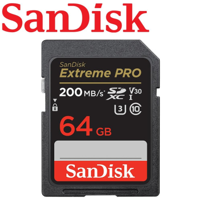 捷特 代理商公司貨-SanDisk V30 64GB 200MB/s Extreme PRO