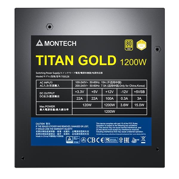 捷特 MONTECH TITAN 1200W PCIe5 金牌-細節圖2