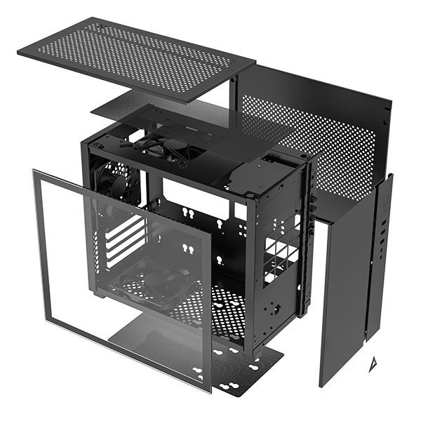 捷特 德隆 montech SKY ONE MINI 黑 機殼-細節圖5