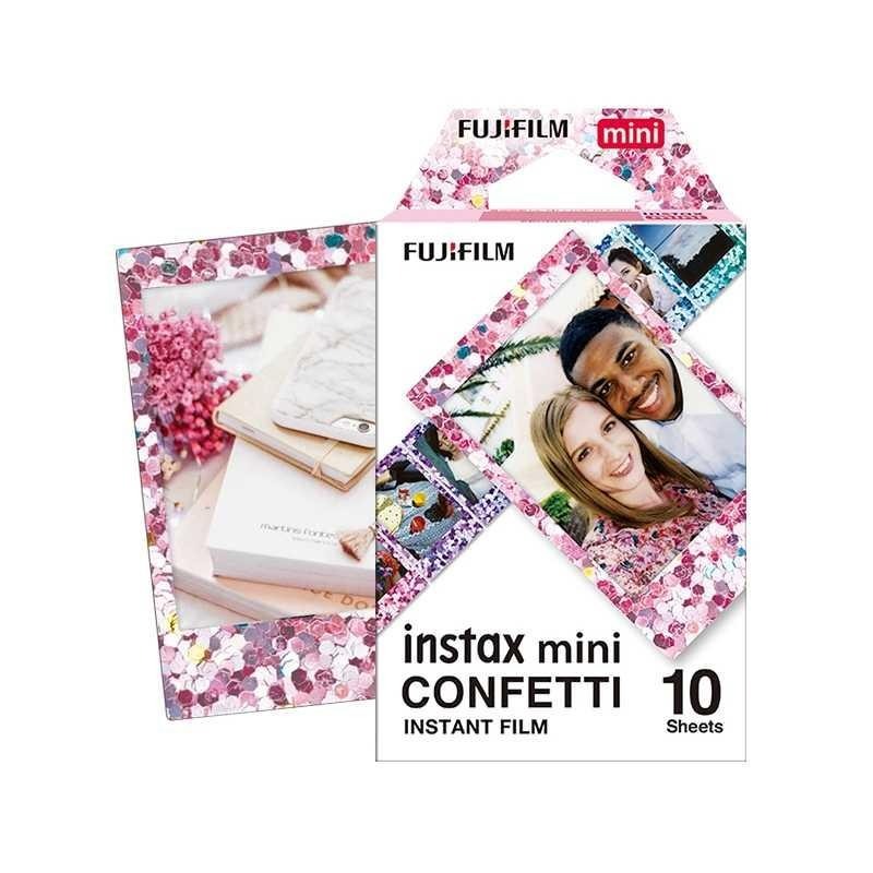 💯正品📸 FUJIFILM Instax mini 富士 拍立得 卡通 彩色 底片 彩色亮片 五彩水鑽 Confetti-細節圖4