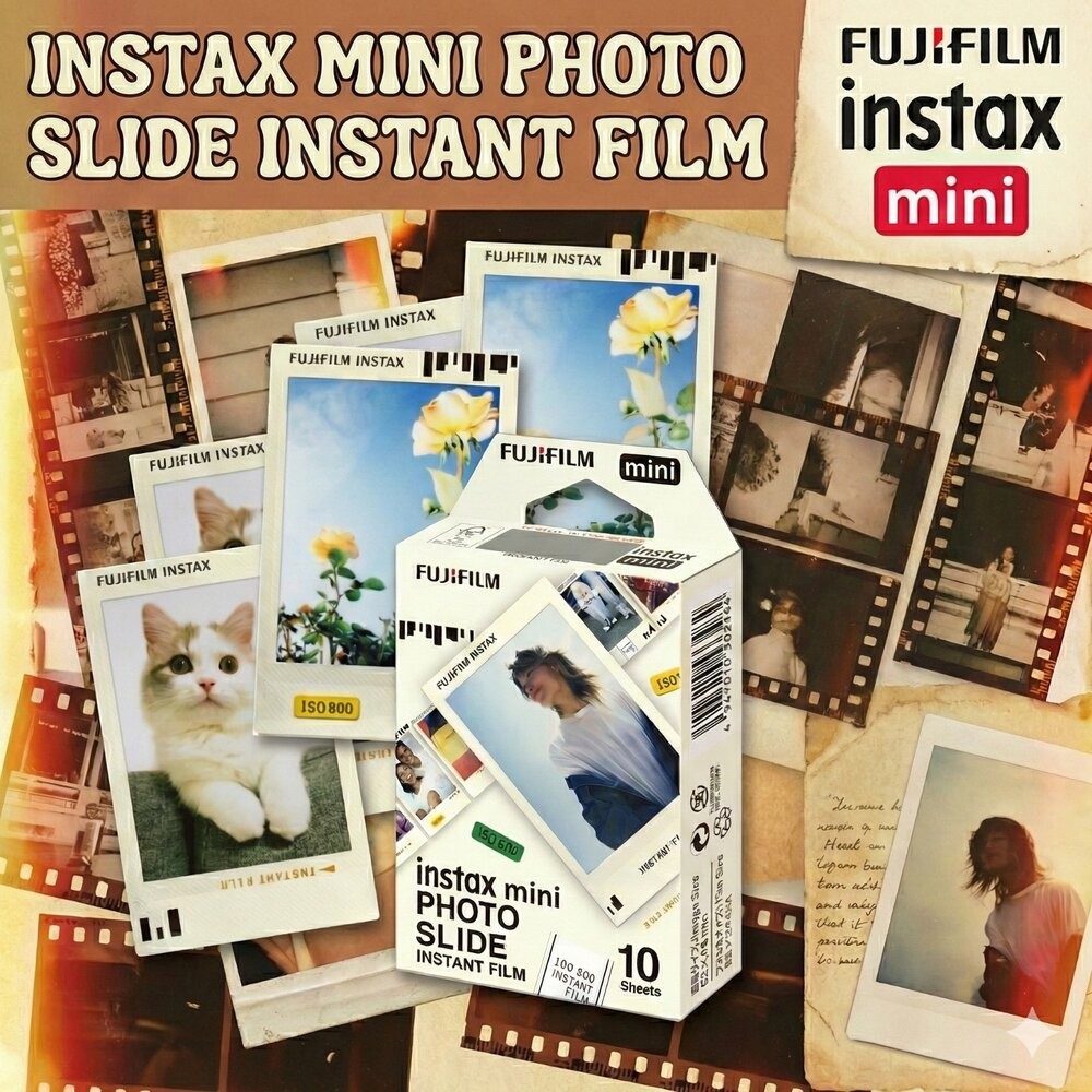 ✨富士📸 Instax Mini 正片風 拍立得 底片 10張入 幻燈片邊框 現貨📸-細節圖2