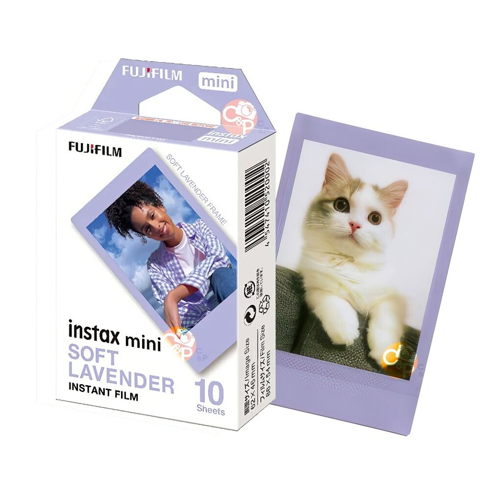 ✨富士📸 Instax Mini 薰衣草 紫邊 拍立得 底片 10張入 柔紫邊框 現貨📸-細節圖2
