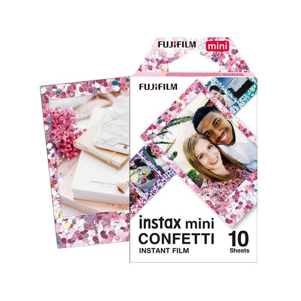 💯正品📸 五彩水鑽 FUJIFILM Instax mini 富士 拍立得 卡通 彩色 底片 彩色亮片 Confetti-細節圖4