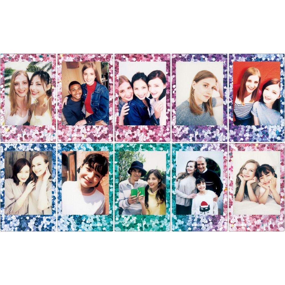 ✨富士📸 Instax Mini 五彩水鑽 拍立得 底片 10張入 璀璨炫彩邊框 現貨📸-細節圖3