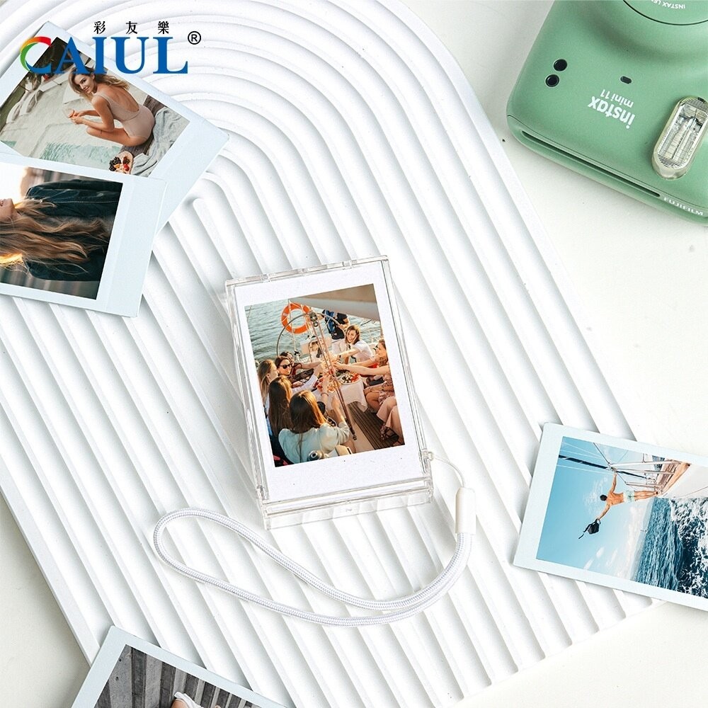 💯正品 透明 拍立得 隨身 收納盒 相框 3吋 相片 instax mini 拍立得 底片 專用 便攜式 可放10張照片-細節圖7