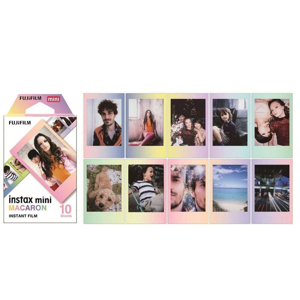 ✨富士🎞️ instax mini 馬卡龍 拍立得 底片 Macaron 漸層邊框 造型底片 現貨📸🌈-細節圖3