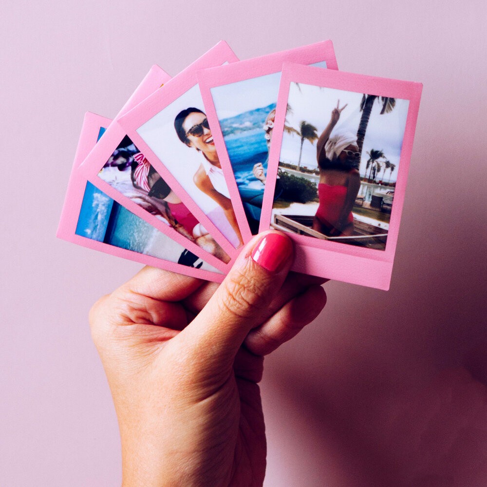 💯正品📸 FUJIFILM Instax mini 富士 拍立得 卡通 彩色 底片 Pink 粉邊 Lemonade-細節圖9