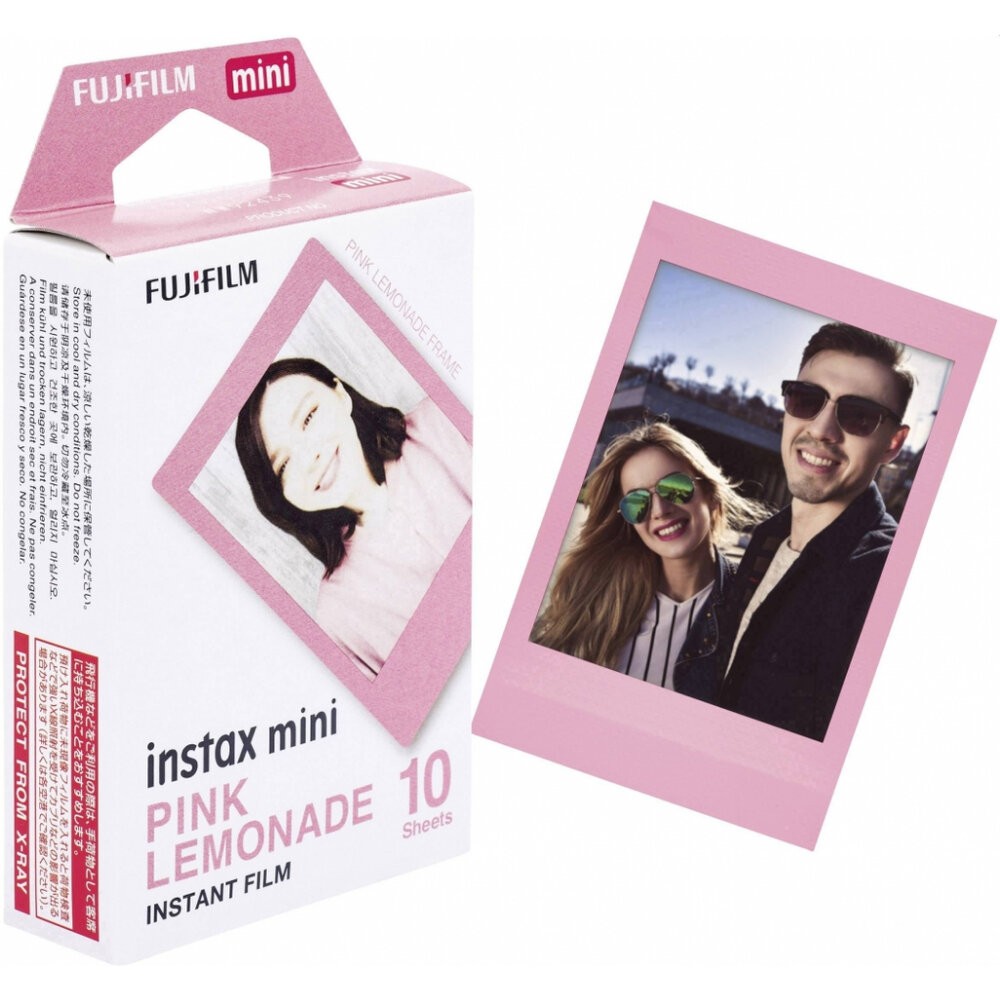 💯正品📸 FUJIFILM Instax mini 富士 拍立得 卡通 彩色 底片 Pink 粉邊 Lemonade-細節圖8