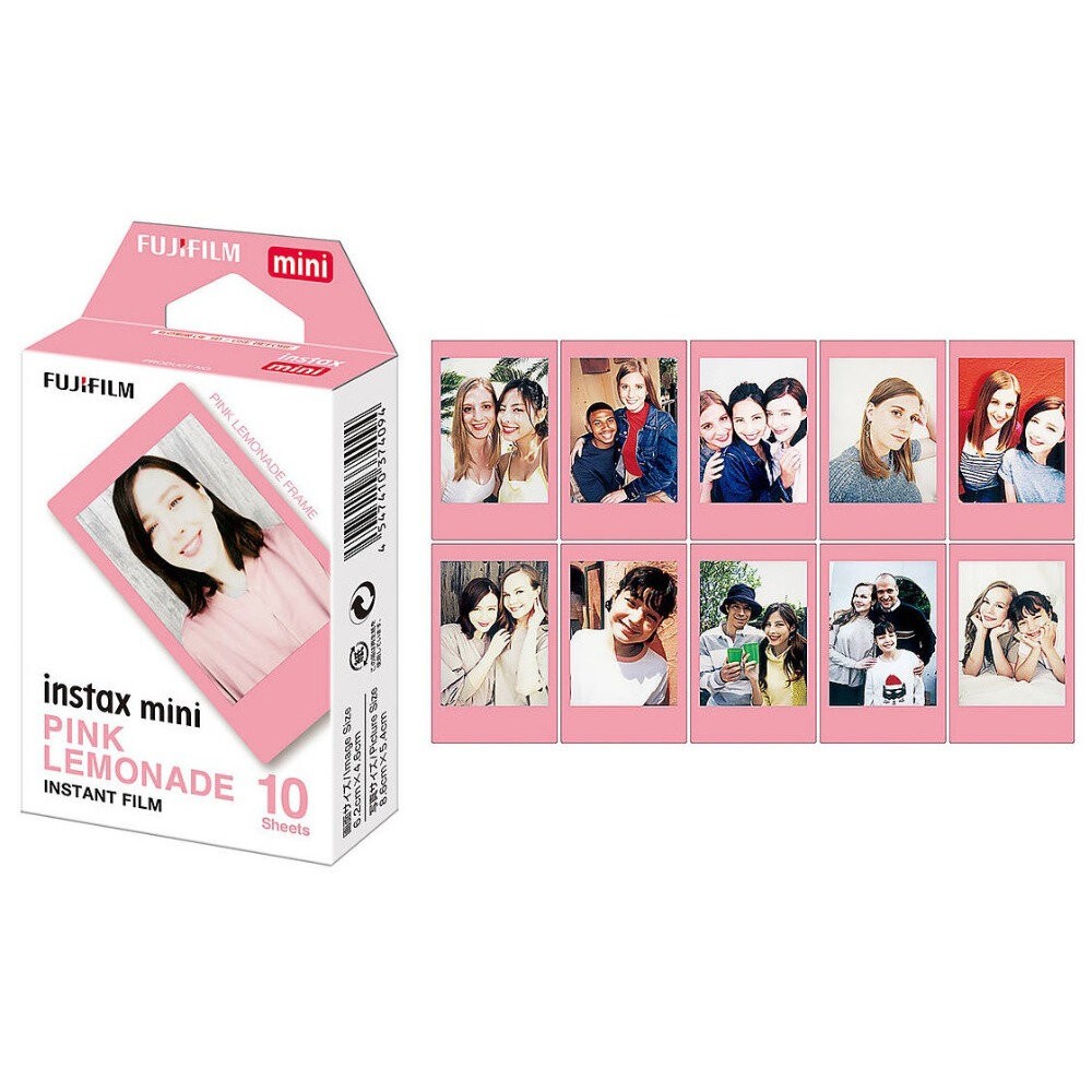 ✨富士📸 Instax Mini 粉紅檸檬 拍立得 底片 10張入 甜心粉紅邊框 現貨📸-細節圖4