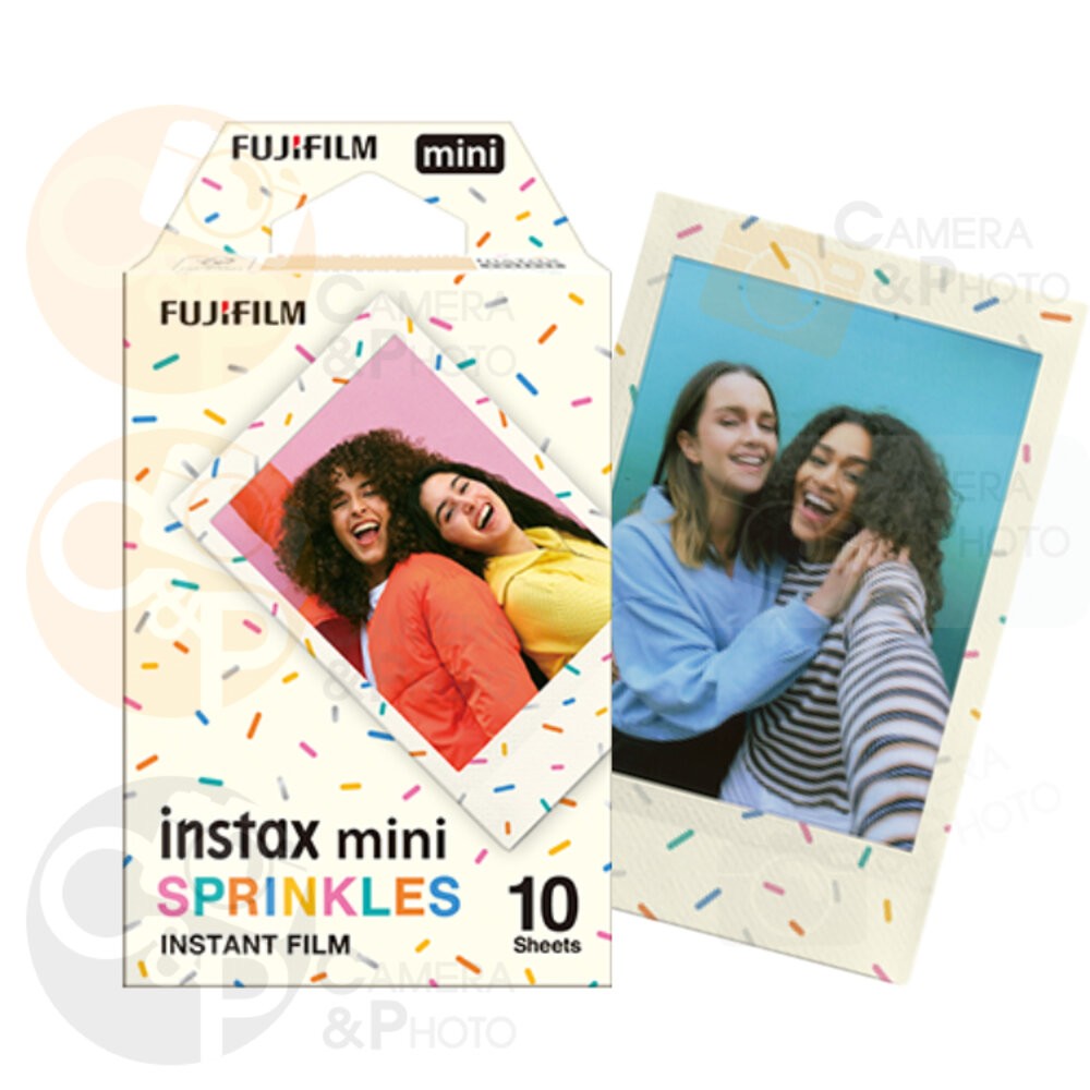 ✨富士📸 Instax Mini 花灑 拍立得 底片 10張入 繽紛糖霜邊框 日本原裝 mini機型適用 現貨📸-細節圖3