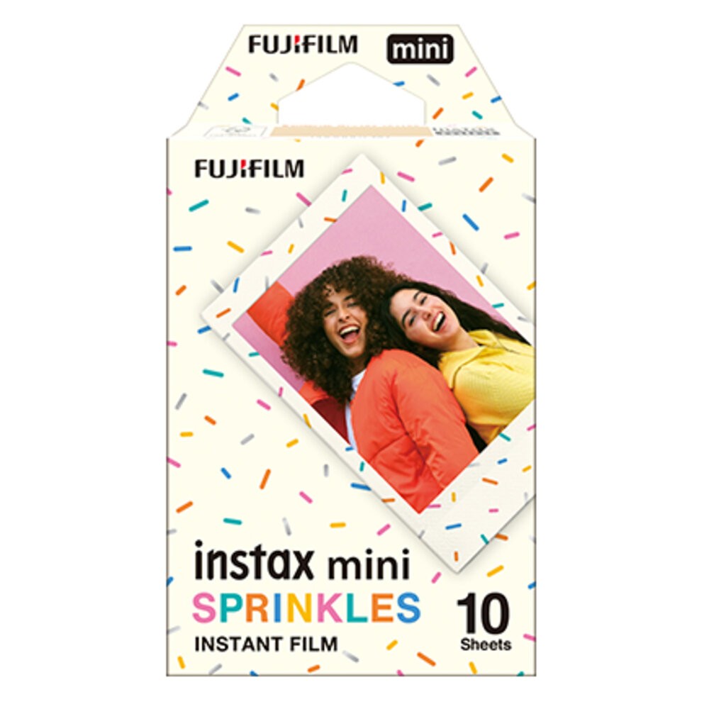 ✨富士📸 Instax Mini 花灑 拍立得 底片 10張入 繽紛糖霜邊框 日本原裝 mini機型適用 現貨📸-細節圖4