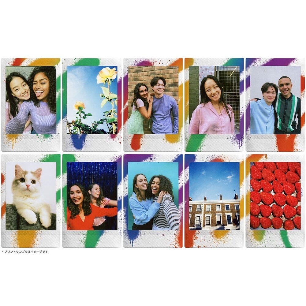 💯正品📸 FUJIFILM Instax mini 富士 拍立得 卡通 彩色 底片 噴畫 藝術  SPRAY ART-細節圖3