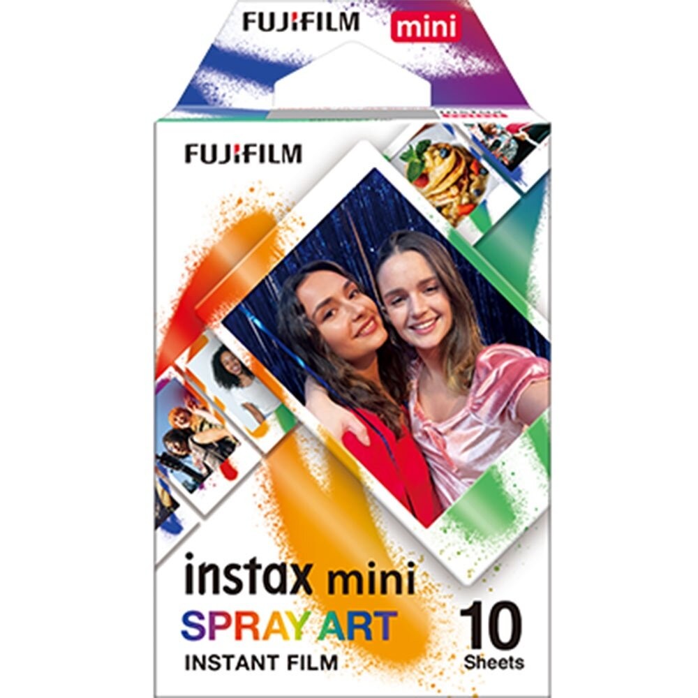 ✨富士📸 Instax Mini 噴畫 塗鴉 拍立得 底片 10張入 炫彩噴漆邊框 現貨📸-細節圖3