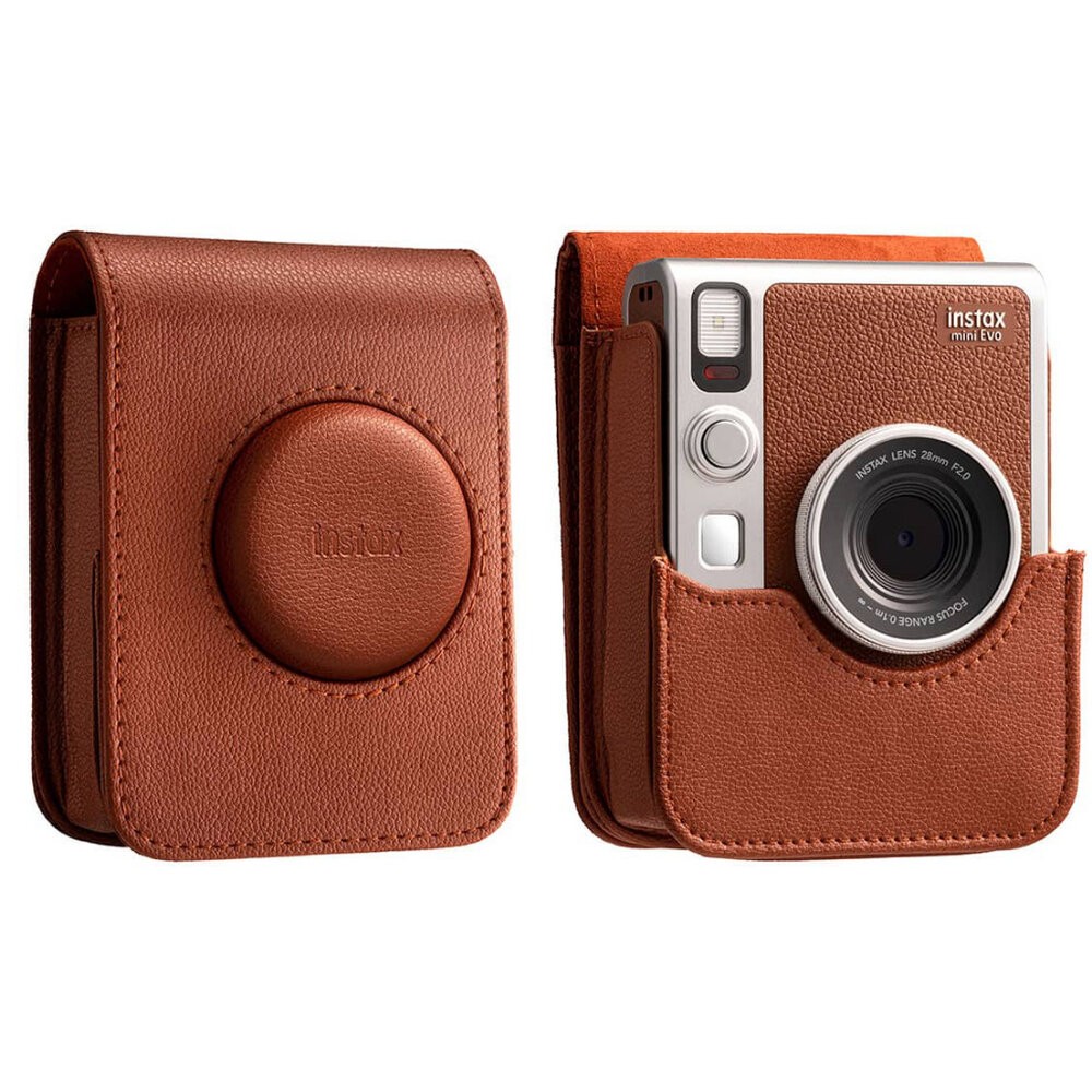 📷現貨 💯正品 富士 Fujifilm instax mini EVO 專用配件 原廠皮套 副廠皮套 鋼化膜 透明殼-細節圖4