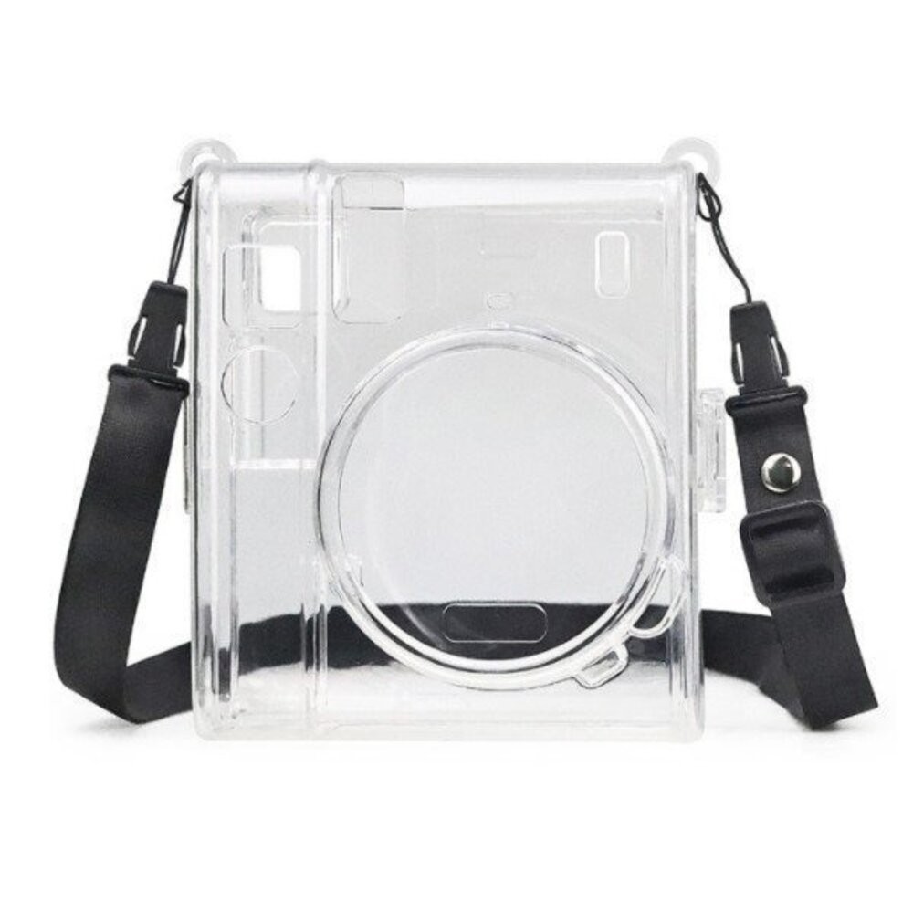 📷現貨 富士 instax mini 40 專用皮套 原廠/副廠/水晶殼 相機包 復古黑 棕 咖啡 白 附背帶-規格圖9