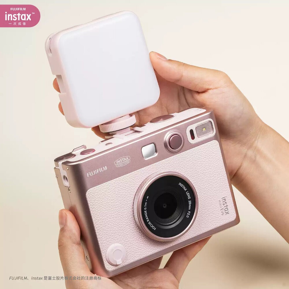 ✨富士Fujifilm🎞️ instax mini Evo 專用磁吸RGB補光燈 多色溫 原廠配件 黑色/粉色 現貨📸💡-細節圖4