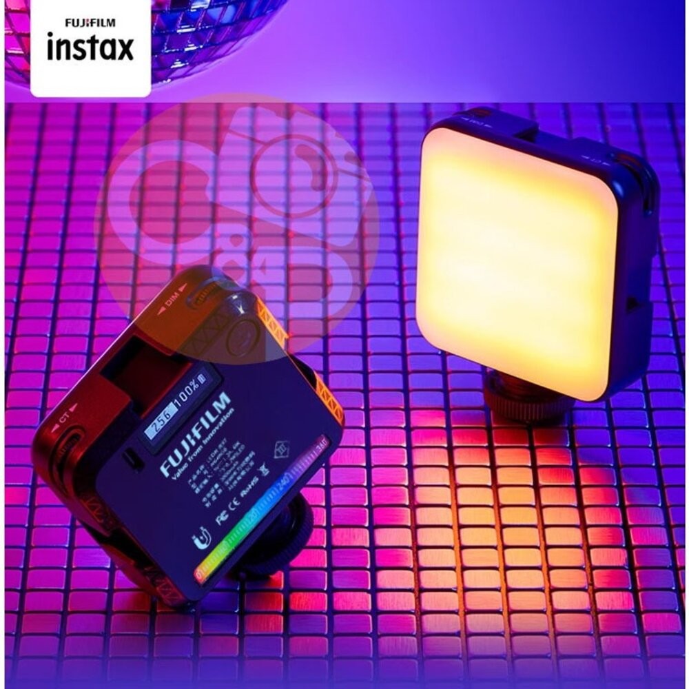 ✨富士Fujifilm🎞️ instax mini Evo 專用磁吸RGB補光燈 多色溫 原廠配件 黑色/粉色 現貨📸💡-細節圖5