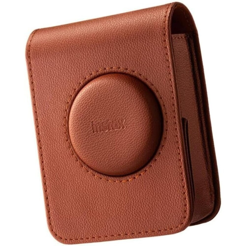 💯正品📸富士 Evo 原廠相机包 棕色 拍立得 Fujifilm instax mini Camera Case-細節圖5