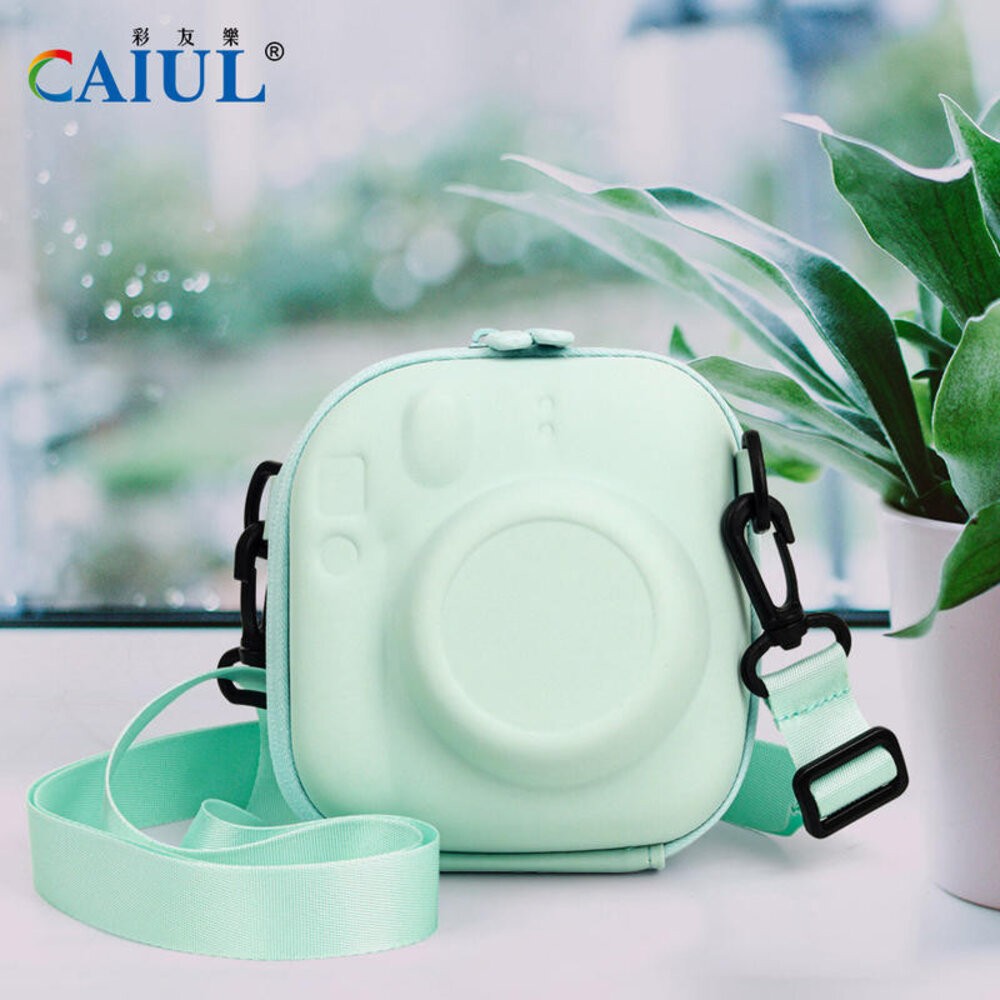 📸 拍立得硬殼收納包 🍪 EVA防震 mini 12 11 40 99 8 9 通用相機包 附背帶 拍立得包 糖果色系✨-細節圖5