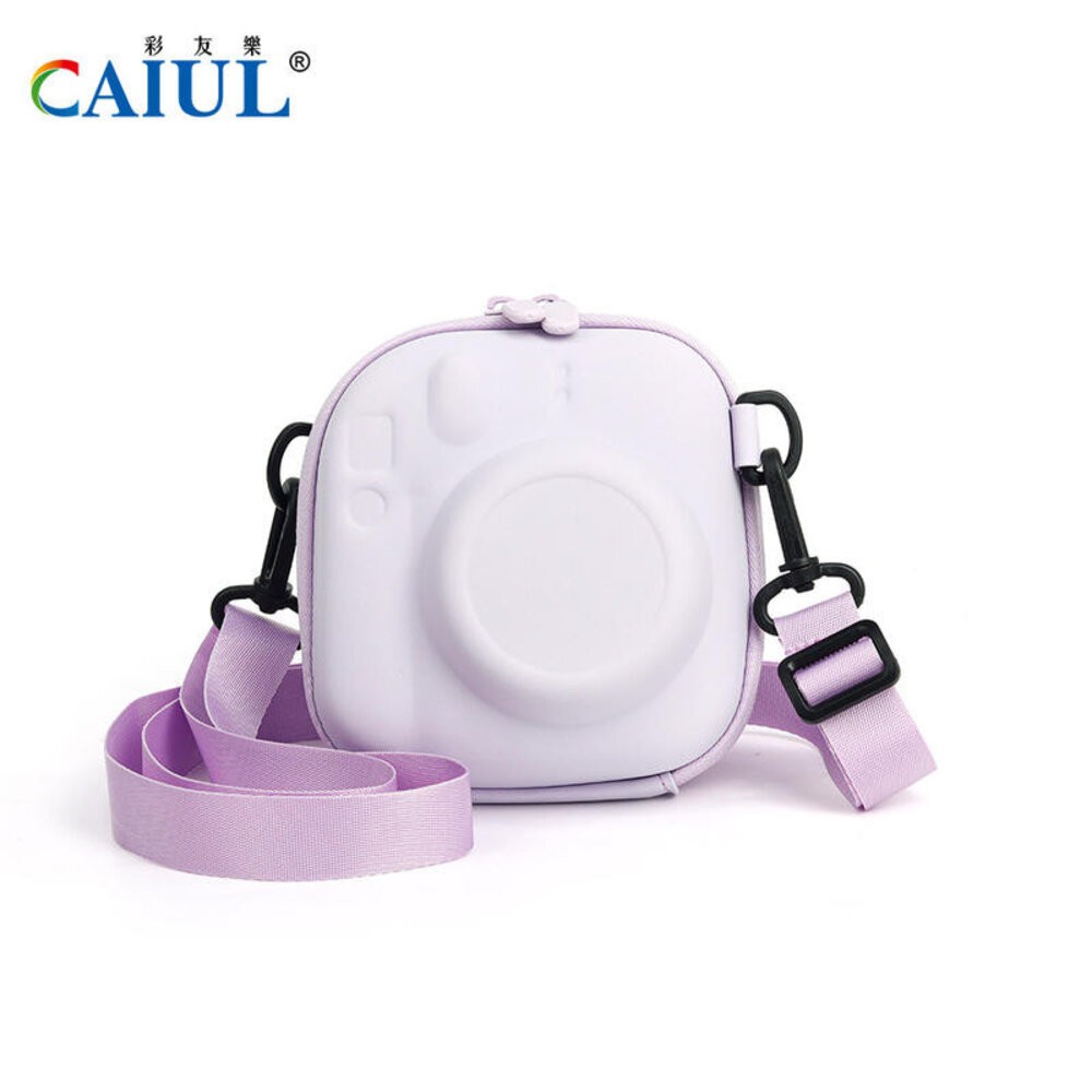 📸 拍立得硬殼收納包 🍪 EVA防震 mini 12 11 40 99 8 9 通用相機包 附背帶 拍立得包 糖果色系✨-細節圖8