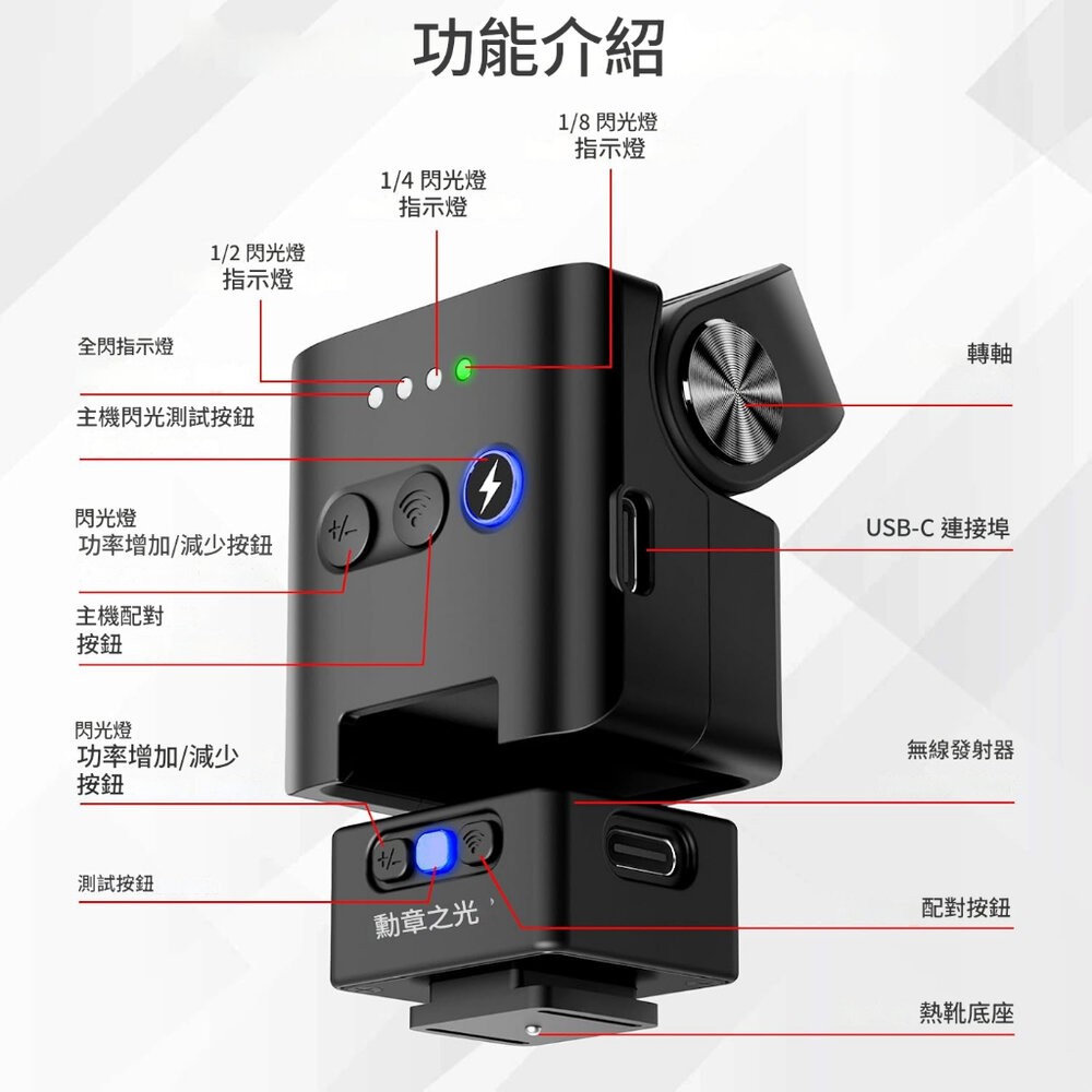 🔥 現貨 MEDALIGHT F2 迷你閃光燈 相機外閃 📸 適用 GRIII X100VI XM5 X-E5 GRIV-細節圖3