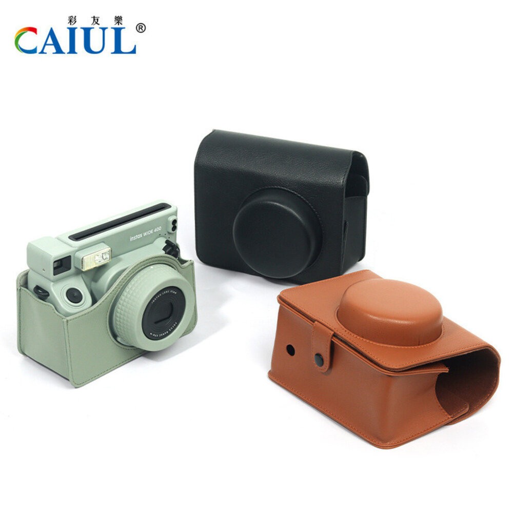 💯正品 WIDE 400 復古皮質 保護套 三色任選 經典皮紋 原廠級防護 黑/棕/綠 復古撞色設計 相機包 皮套 📸-細節圖2