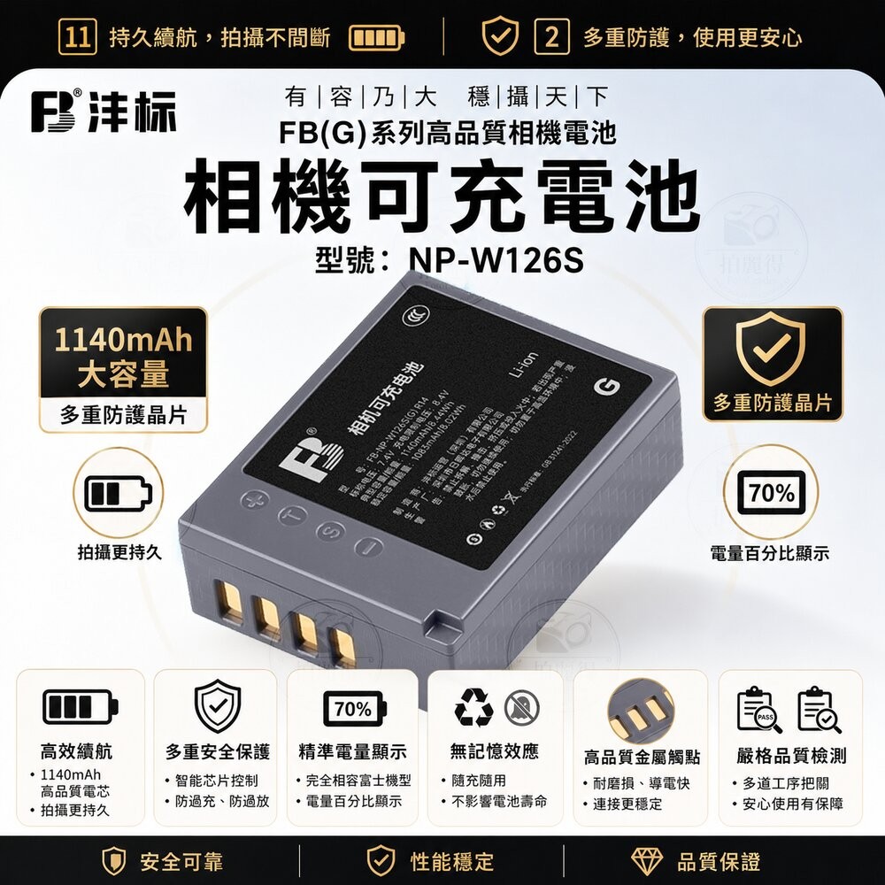 💯正品 原廠 富士 充電 BC W126S W126 電池 座充 XT50 X100VI XM5 XT30II 平輸-規格圖10