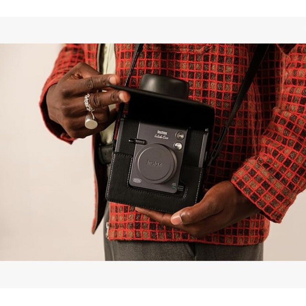 💯正品 公司貨 FUJIFILM instax WIDE evo 原廠專用皮套｜黑色｜防刮耐磨｜完美貼合-細節圖3