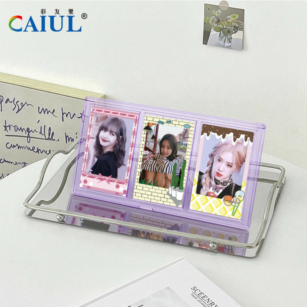instax mini 拍立得 3吋 相片 裝飾 邊框貼紙 社交 彩色 漸層 10張 創意 diy 貼紙 空白底片專用-細節圖3