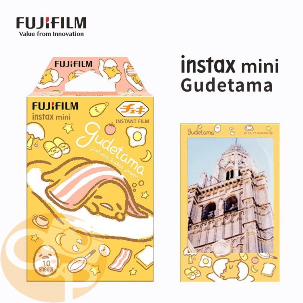 💯正品📸 FUJIFILM Instax mini 富士 拍立得 卡通  底片 蛋黃哥 gudetama 2025/1-細節圖2