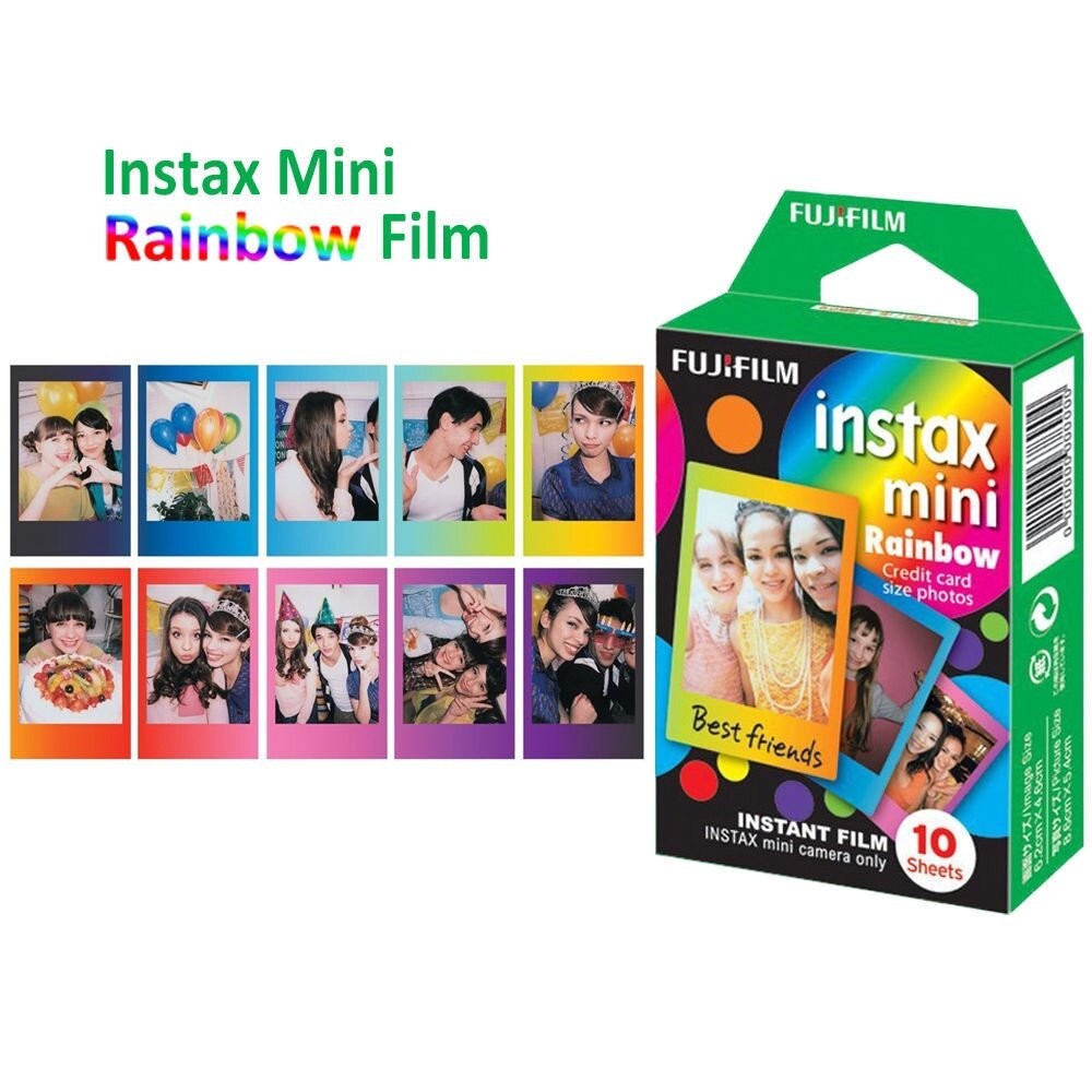 ✨富士📸 Instax Mini 彩虹漸層 拍立得 底片 10張入 多彩彩色邊框 日本原裝 mini機型適用 現貨📸-細節圖3