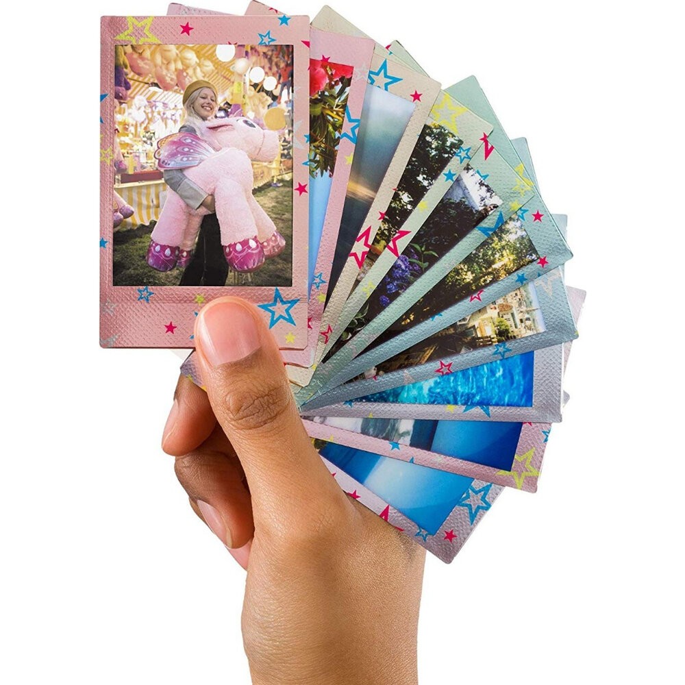 💯正品📸 FUJIFILM Instax mini 富士 拍立得 卡通 彩色 底片 閃爍星星 SHINY STAR-細節圖2