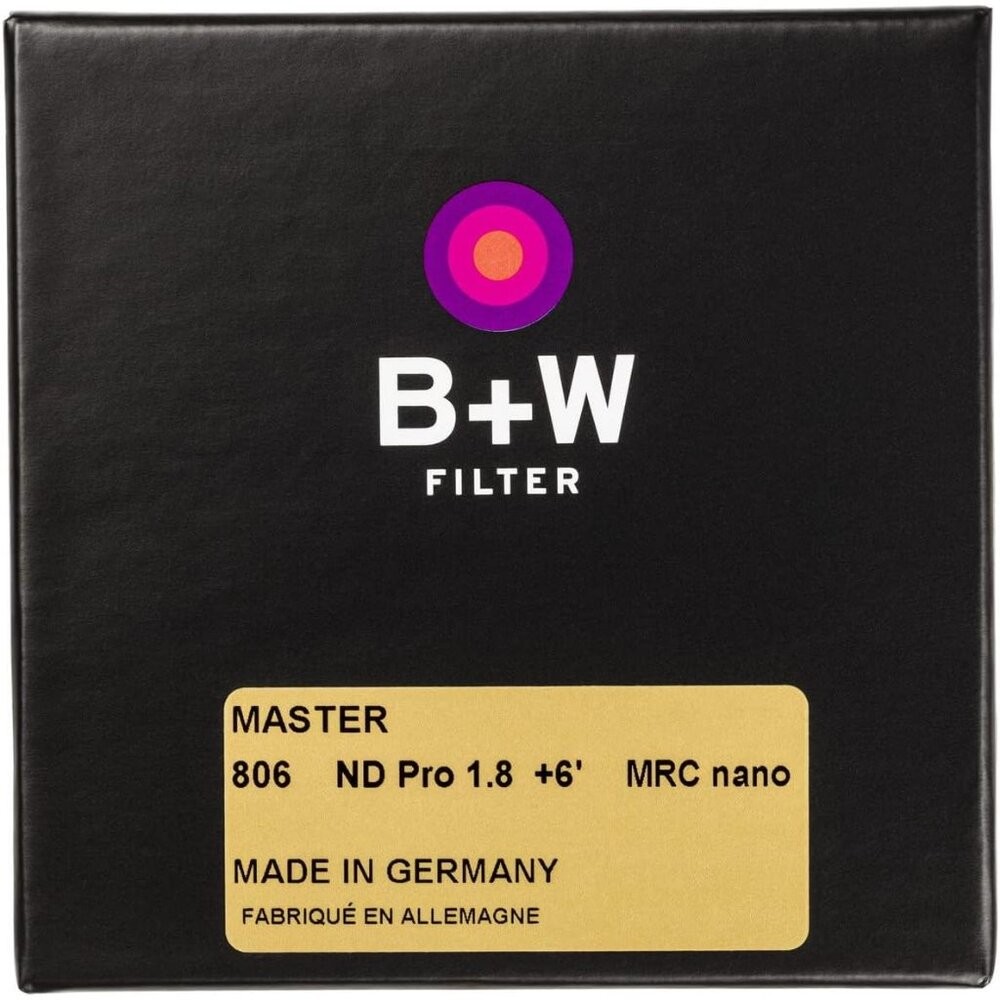 💯正品平輸 德國進口 B+W Master 806 ND64 1.8 +6 MRC 72mm Nano 奈米鍍膜減光鏡-細節圖2