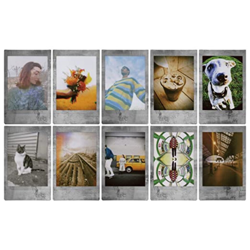 💯正品📸 灰邊 底片 FUJIFILM instax mini 拍立得底片 岩石灰 風格款底片 STONE GRAY-細節圖5