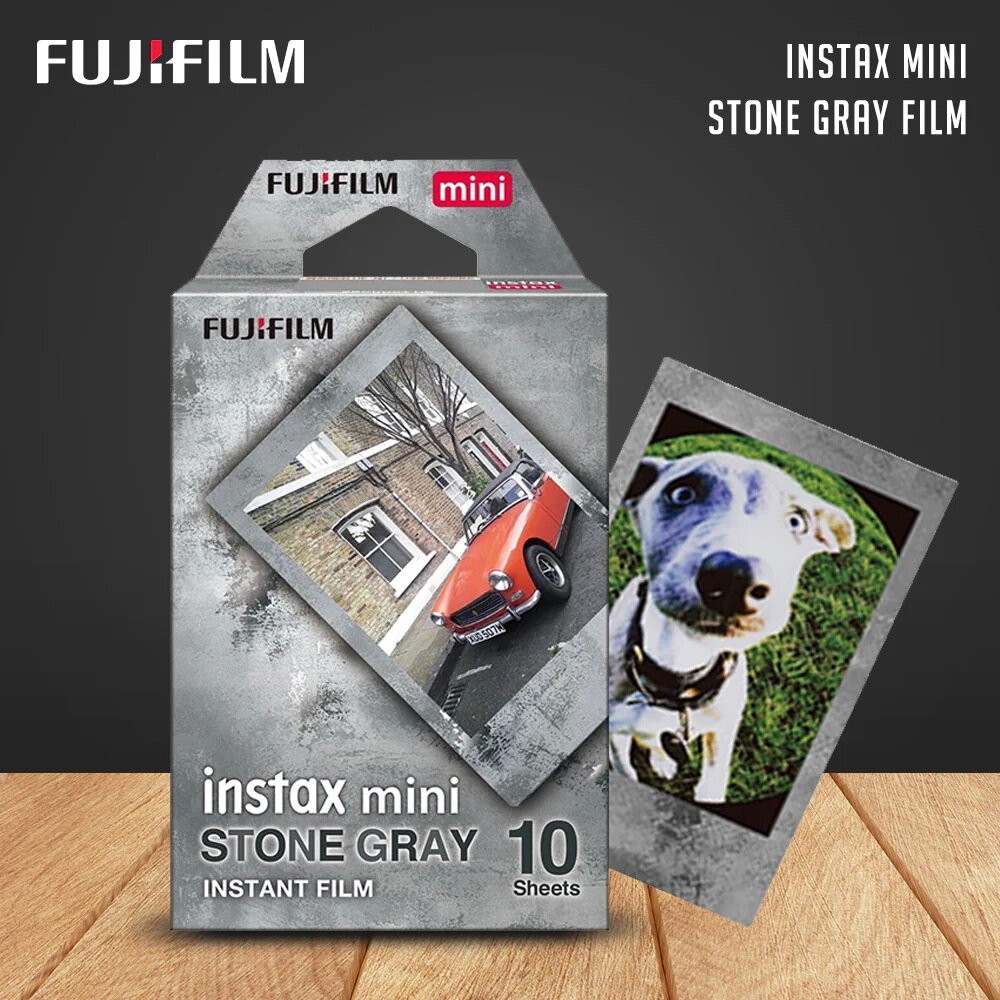 💯正品📸 灰邊 底片 FUJIFILM instax mini 拍立得底片 岩石灰 風格款底片 STONE GRAY-細節圖7