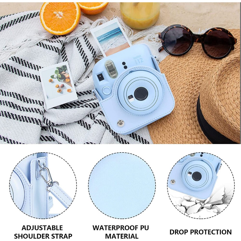 💯正品 現貨 拍立得 MINI11 mini12 復古式皮套 附背帶 保護套 📸 MINI 8 9 11 12 皆可使用-細節圖7