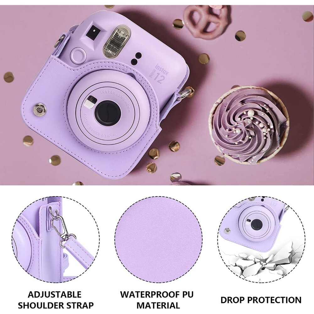 💯正品 現貨 拍立得 MINI11 mini12 復古式皮套 附背帶 保護套 📸 MINI 8 9 11 12 皆可使用-細節圖8