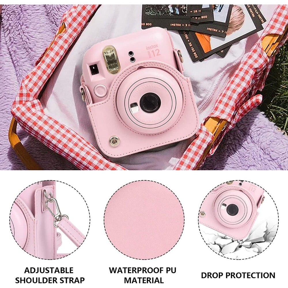 💯正品 現貨 拍立得 MINI11 mini12 復古式皮套 附背帶 保護套 📸 MINI 8 9 11 12 皆可使用-細節圖11