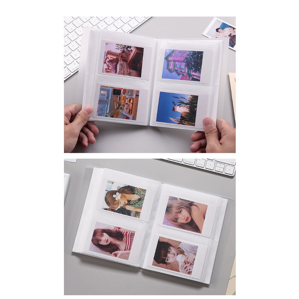 簡約風格 磨砂殼半透封面 拍立得相本 悠遊卡 相冊 霧面 防水 MINI Square SQ 方形 相本-細節圖5