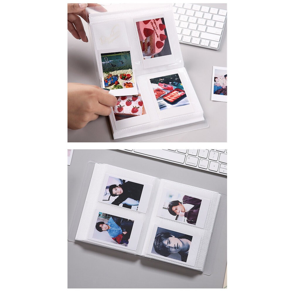 簡約風格 磨砂殼半透封面 拍立得相本 悠遊卡 相冊 霧面 防水 MINI Square SQ 方形 相本-細節圖7