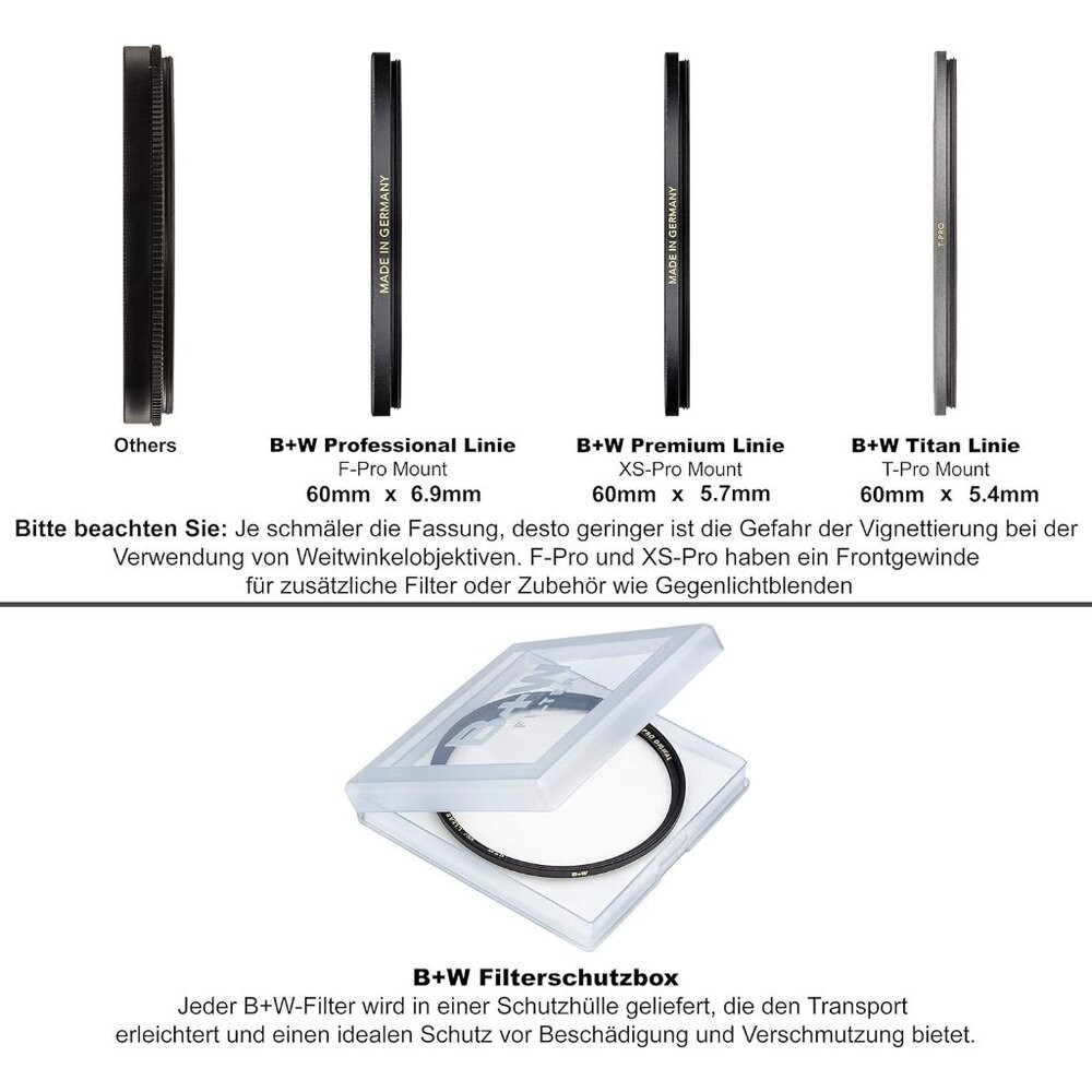 💯正品平輸現貨 德國進口 B+W XS-Pro 007 Clear MRC nano 純淨濾鏡超薄高硬度奈米鍍膜-細節圖5
