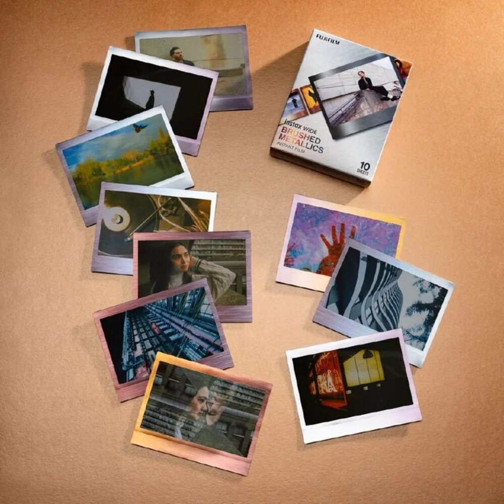 【富士Fujifilm】instax WIDE 寬幅底片 拉絲金屬 拍立得 10張入 質感金屬框 寬幅底片🎞️✨-細節圖3