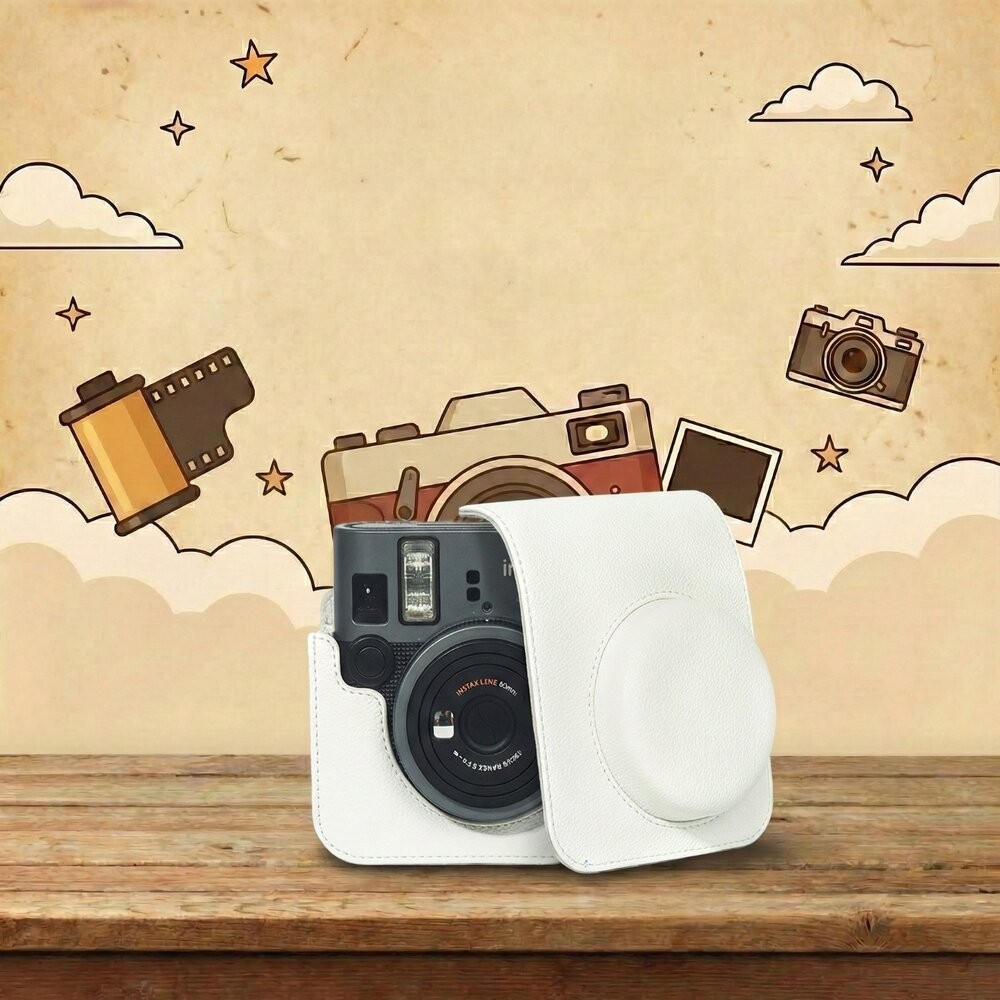 ✨富士Fujifilm🎞️ instax mini 41 專用皮套 翻蓋保護套 4色現貨 附背帶📸✨-細節圖4