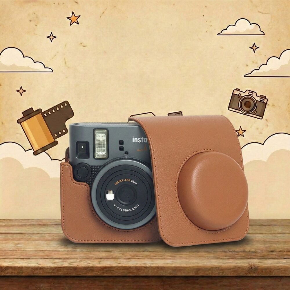 ✨富士Fujifilm🎞️ instax mini 41 專用皮套 翻蓋保護套 4色現貨 附背帶📸✨-細節圖6