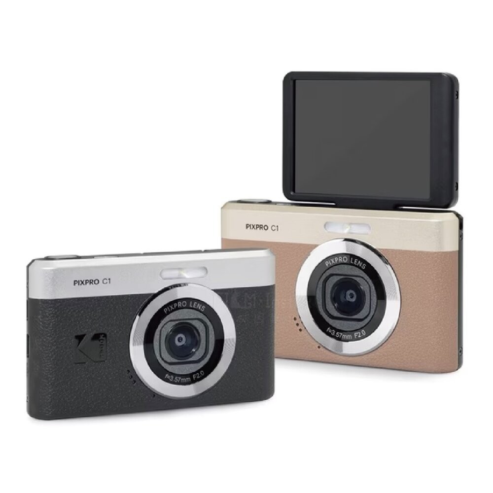 ✅現貨 公司貨2年保固🥇 Kodak PIXPRO C1 柯達 數位相機 復古CCD風 翻轉螢幕 Vlog 自拍 神器-細節圖8