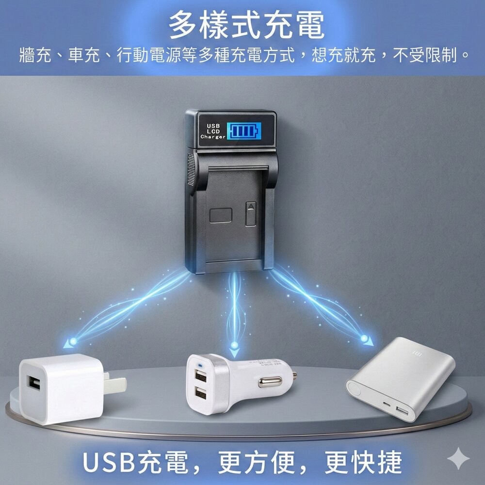 ✨ 專用 富士🎞️ NP-W126S USB 液晶充電器 #副廠專業版-細節圖2