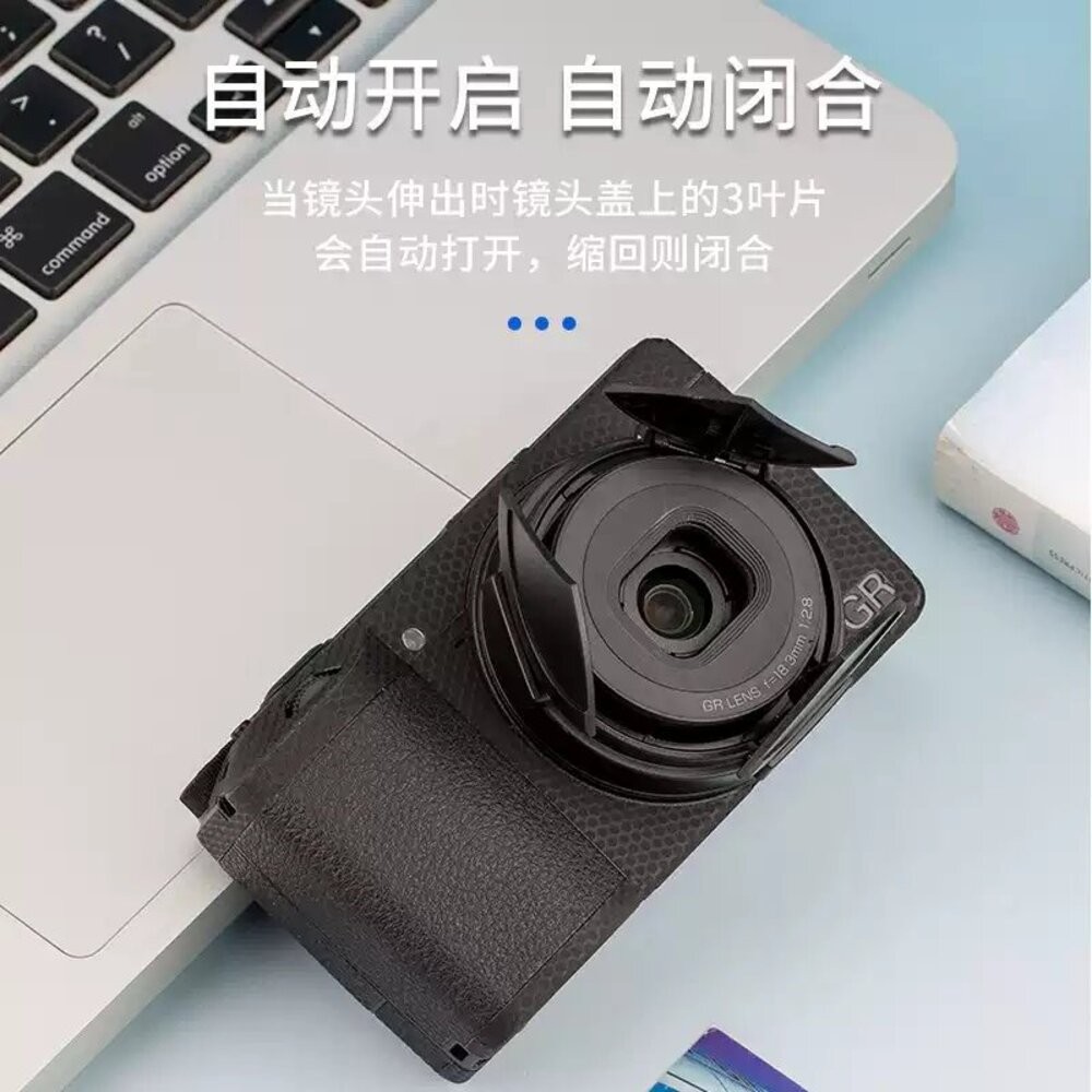 公司貨 JJC 理光 GR3X GRIII GR3x GRIIIx 自動鏡頭蓋 保護蓋 HDF 可裝JJC保護鏡-細節圖5