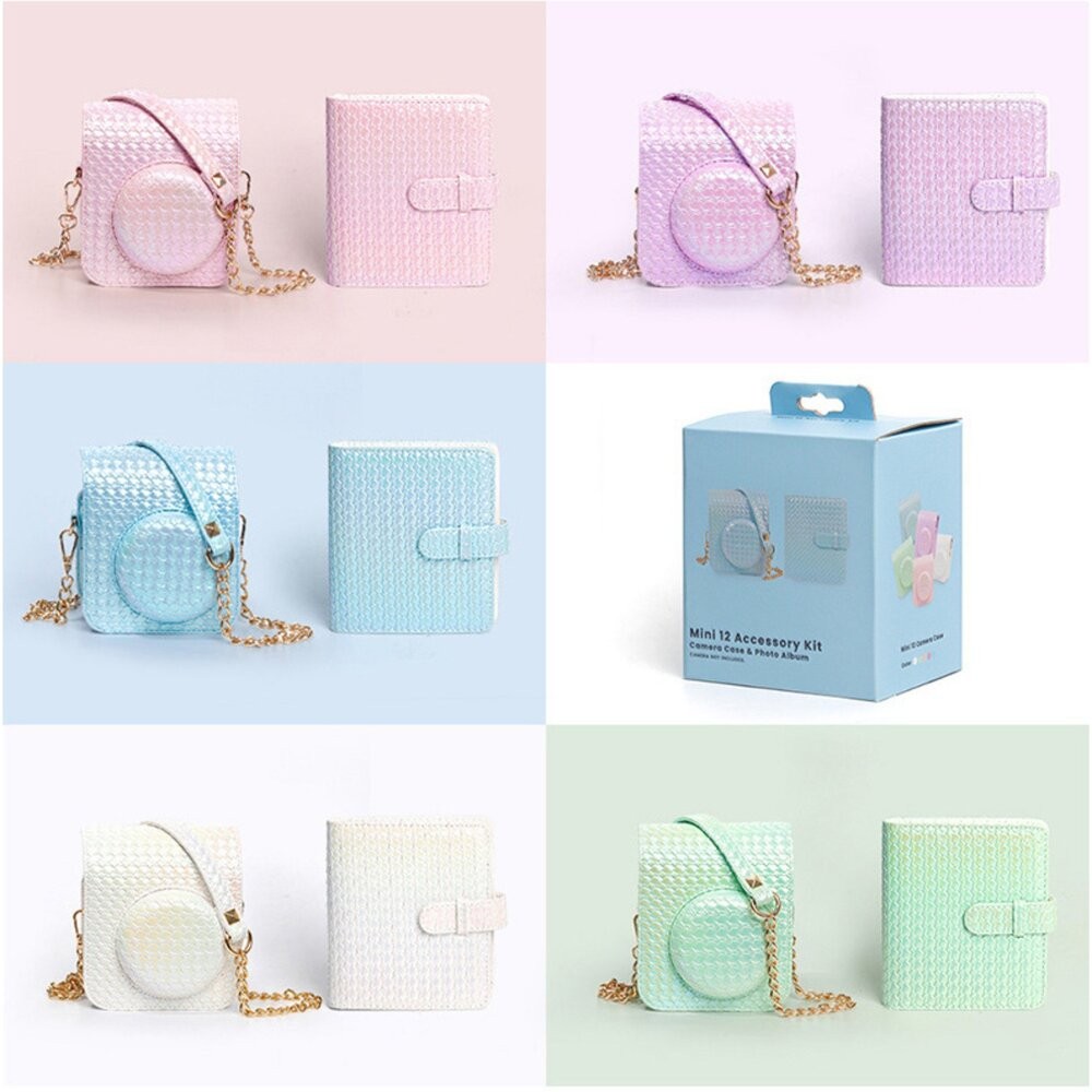 ✨限量特價🧧 富士🎞️ mini 12 白色 幻彩編織皮套相簿全配組 送金屬彩繪筆+電池📸-細節圖3