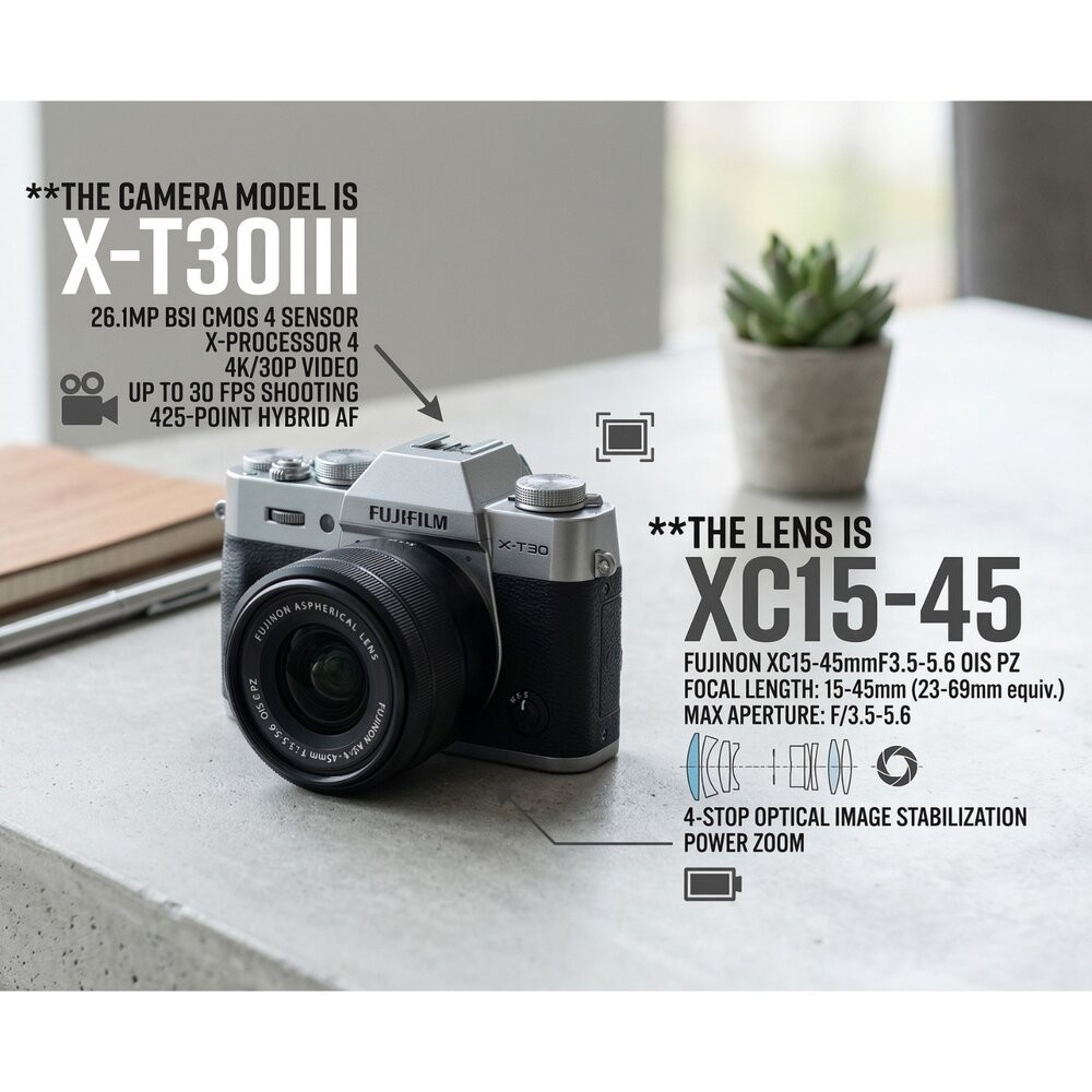 💯正品 公司貨 24期0利率📷現貨 富士 X-T30III + 13-33mm X-T30 III 銀色變焦鏡頭組 兩年-細節圖3